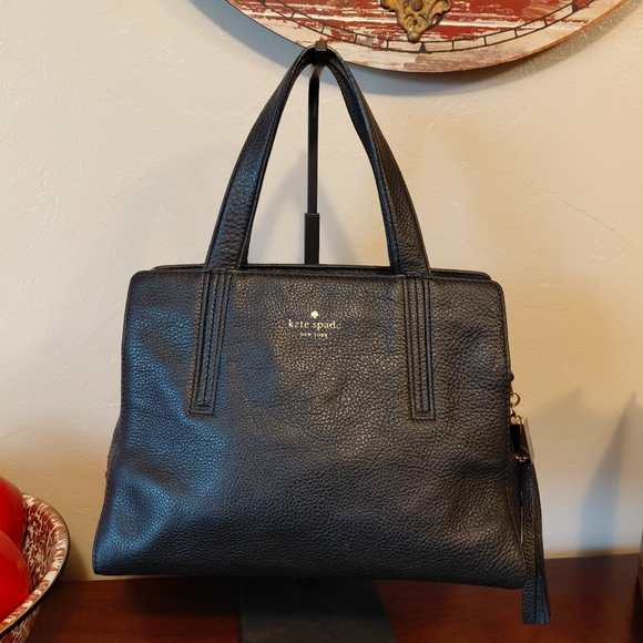 Kate Spade Black Pebbled Leather Shoulder Bag - Picture 13 of 13